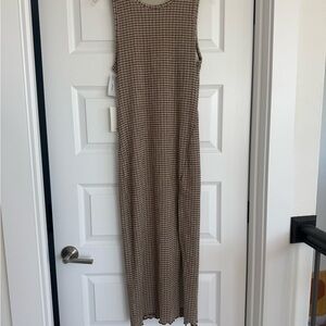 Aritzia Wilfred Brown Maxi Dress
